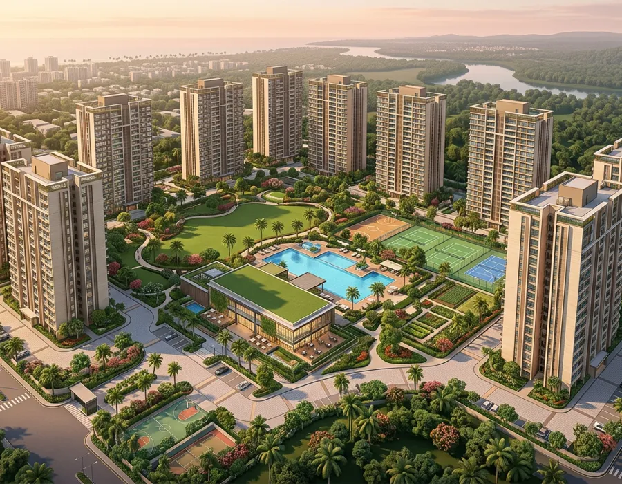 TVS Emerald Avalon master plan illustration